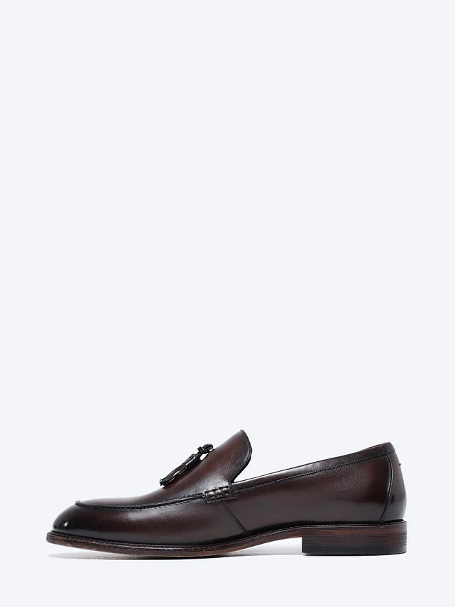 Лоферы мужские всесезонные, цвет коричневый, натуральная кожа M1022343 | 3