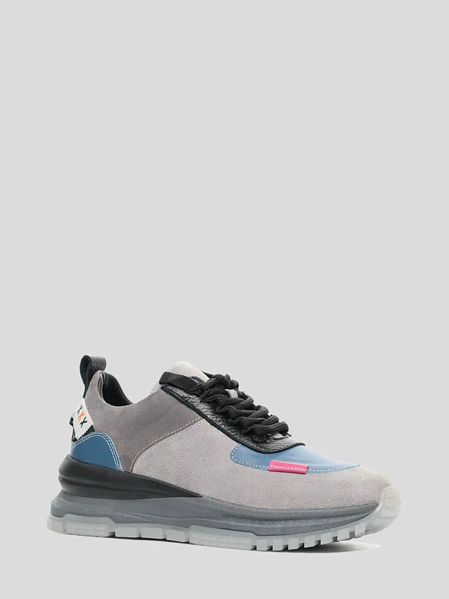 Кроссовки женские демисезонные, цвет серый, натуральная кожа 1221316 | 1