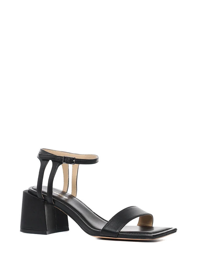 Босоножки 493901 женские цвет черный, натуральная кожа 493901          | 1