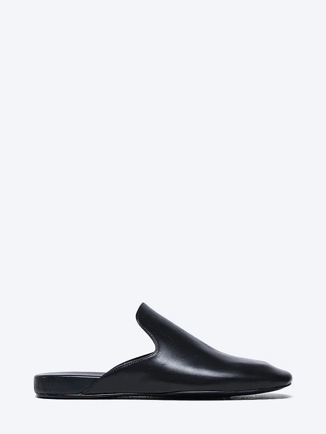 Мюли женские летние, цвет черный, натуральная кожа 1821404 | 3