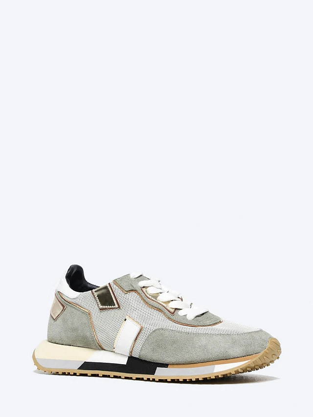 Кроссовки женские демисезонные, цвет хаки, натуральный спилок/текстиль 641657 | 1