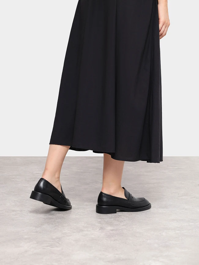 Лоферы женские всесезонные, цвет черный, натуральная кожа и полимерные материалы 1849517 | 8