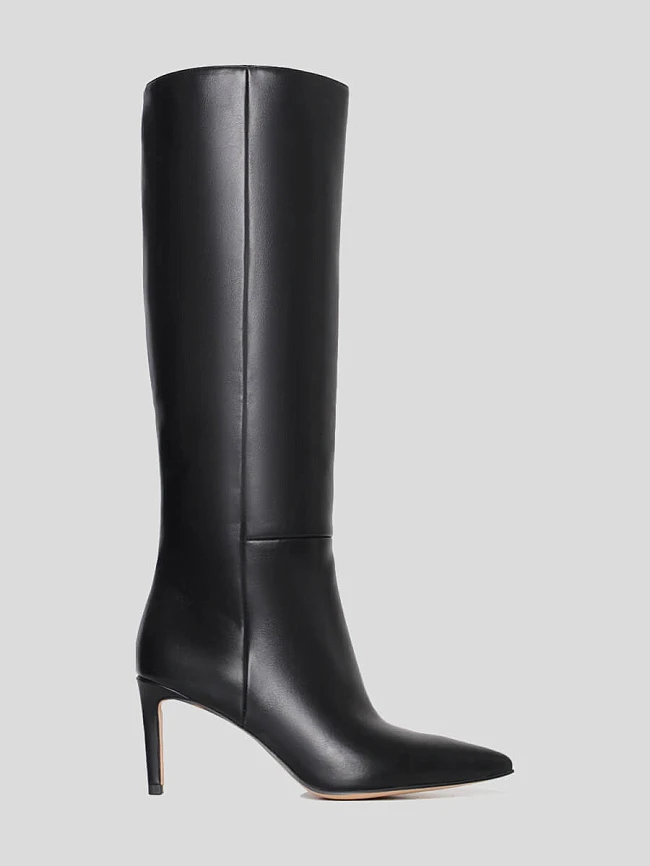 Сапоги женские демисезонные, цвет черный, искусственная кожа 1398720P-L | 2