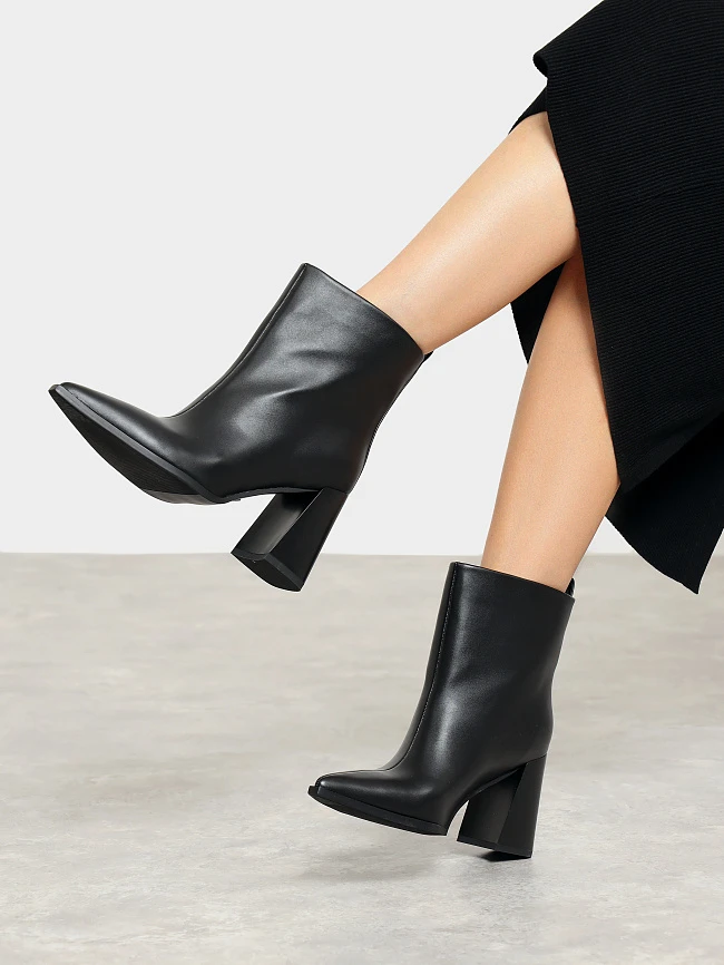 Ботильоны женские всесезонные, цвет черный, искусственная кожа 6550347 | 7