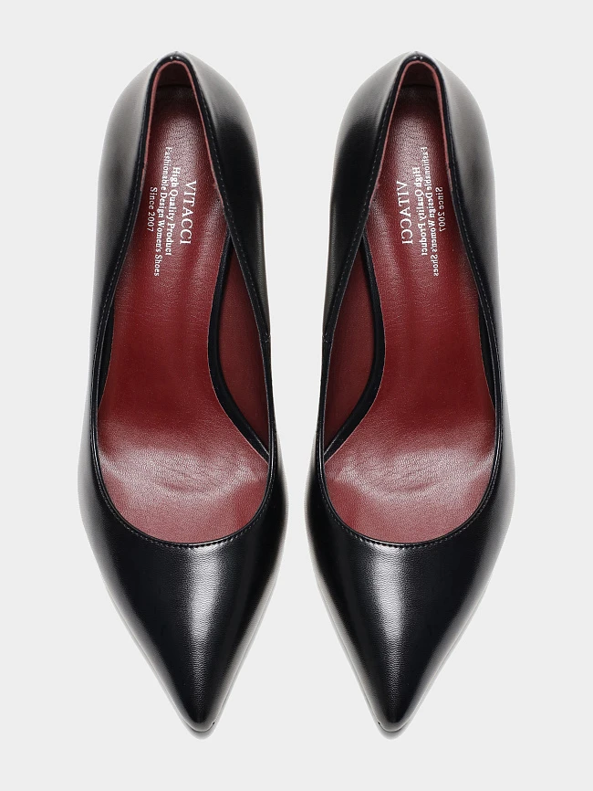 Туфли женские всесезонные, цвет черный, искусственная кожа 6550388 | 4