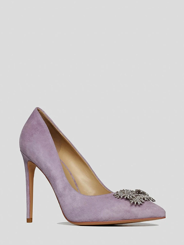 Туфли 494906 женские цвет сиреневый, натуральный велюр 494906          | 1