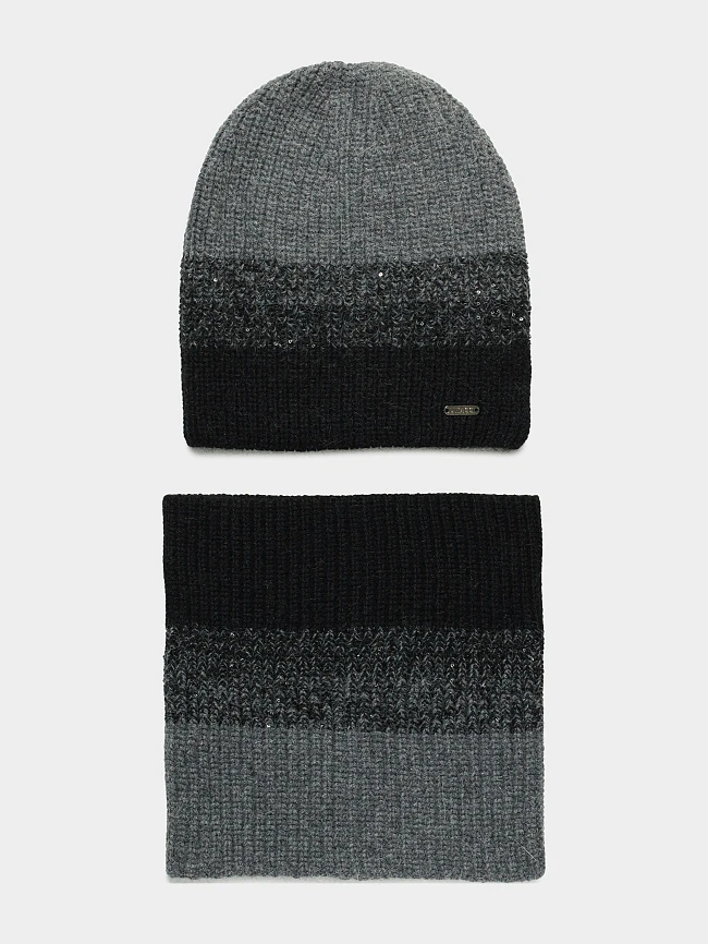 Комплект (шапка+шарф) женские осень-зима MT0009-07-K | 2