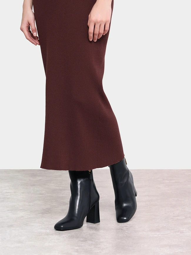 Полусапоги женские демисезонные, цвет черный, натуральная кожа 1493680 | 8