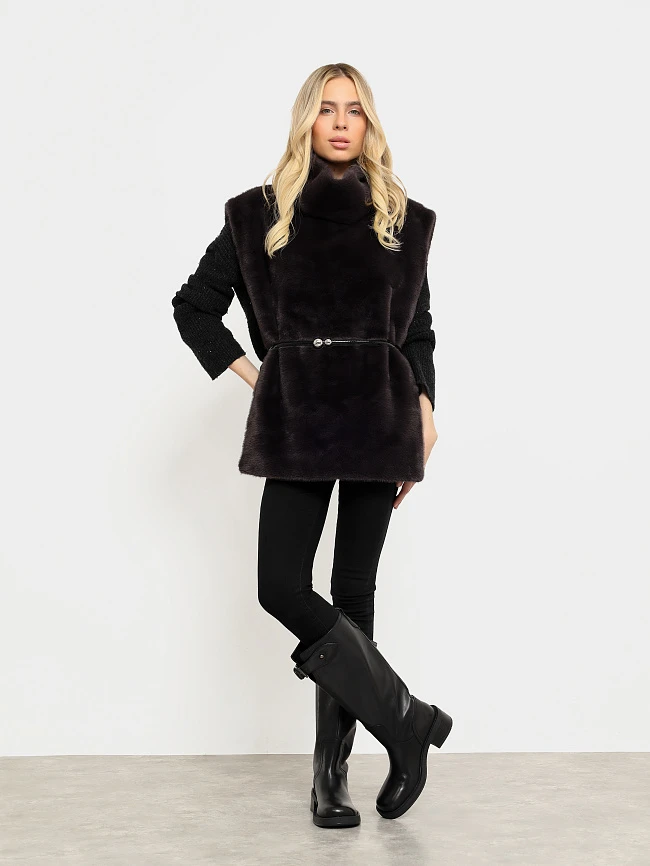 Сапоги женские демисезонные, цвет черный, натуральная кожа 642310 | 8