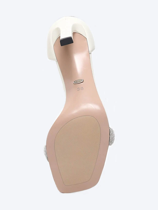 Босоножки женские летние, цвет белый, натуральная кожа 1730423 | 6