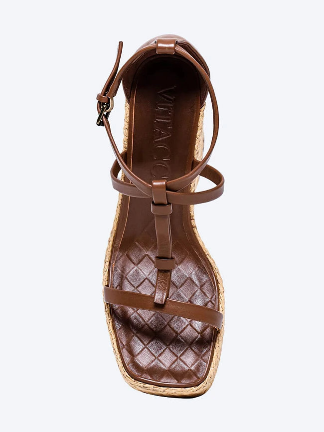 Босоножки женские летние, цвет коричневый, натуральная кожа 1821390 | 4