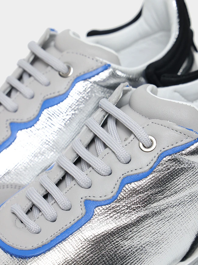 Кроссовки женские демисезонные, цвет серый, натуральная кожа 136591 | 7