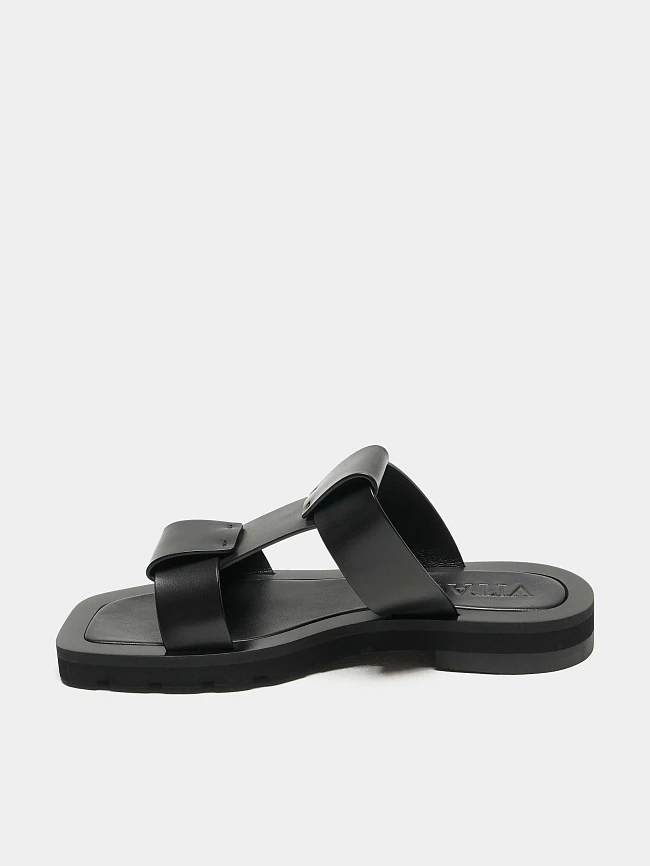 Сабо женские летние, цвет черный, натуральная кожа 1495069 | 6