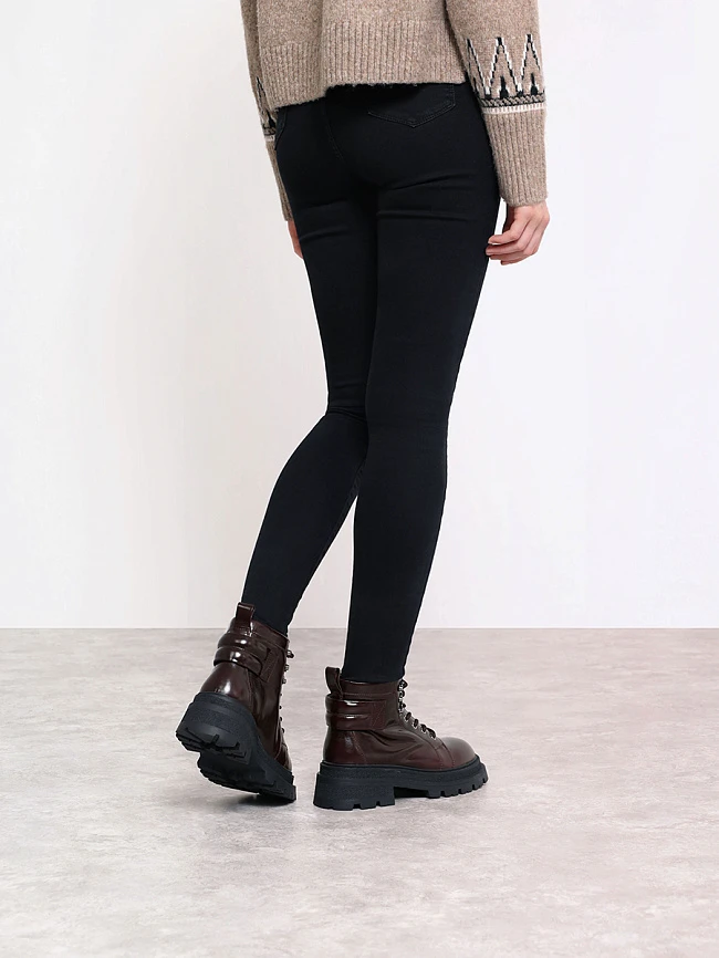 Ботинки женские зимние, цвет коричневый, натуральная масляная кожа 1013343M | 7