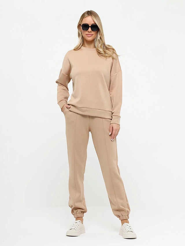 Комплект (свитшот+брюки) женские демисезонные KA17579-08 | 1