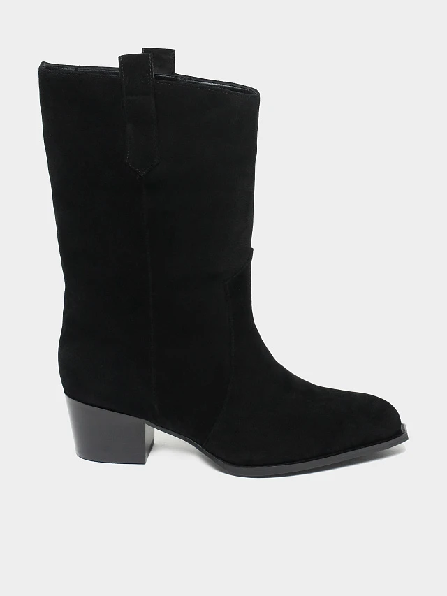 Сапоги женские зимние, цвет черный, натуральный спилок 642300M | 8