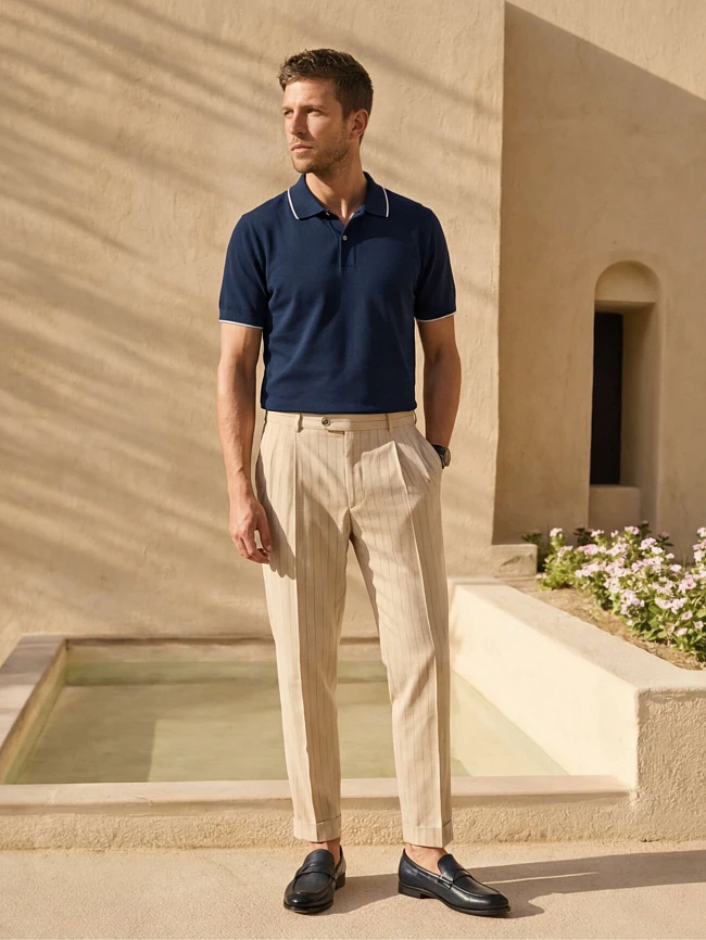 Лоферы мужские демисезон; лето;, цвет синий, натуральная кожа M262232 | 2