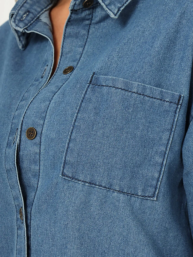 Рубашка джинсовая женская всесезонные JE265-3 | 7