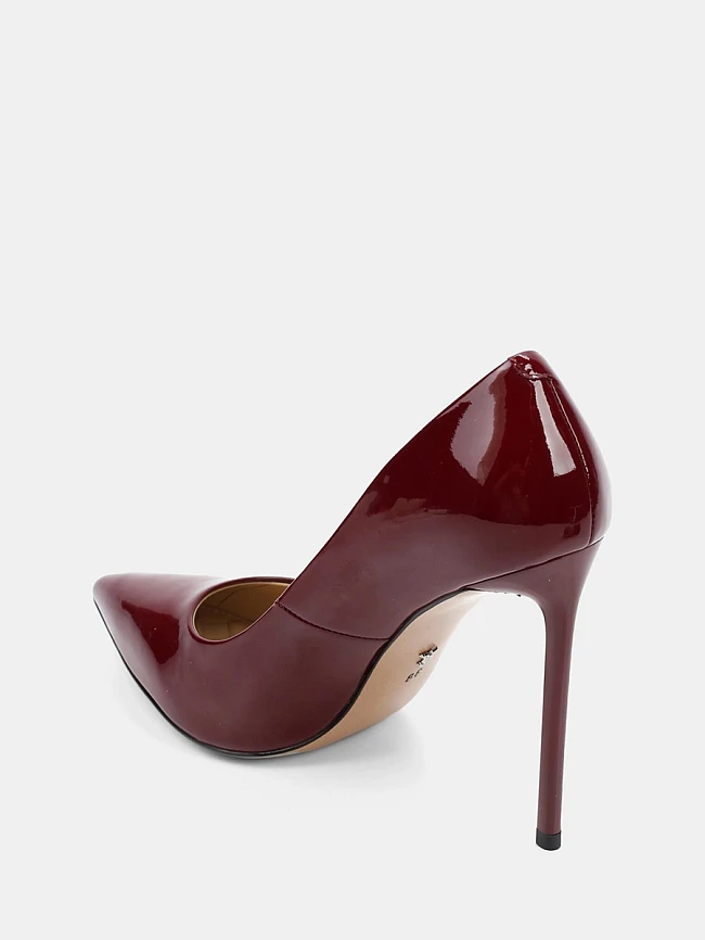 Туфли женские всесезонные, цвет бордовый, натуральная лаковая кожа 496952P | 3