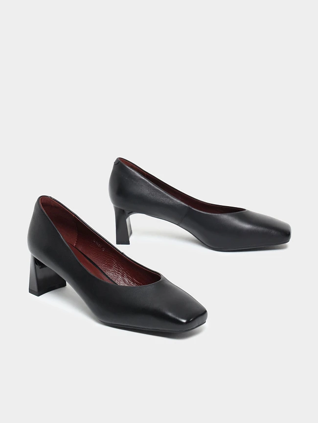 Туфли женские всесезонные, цвет черный, натуральная кожа 7210264 | 3