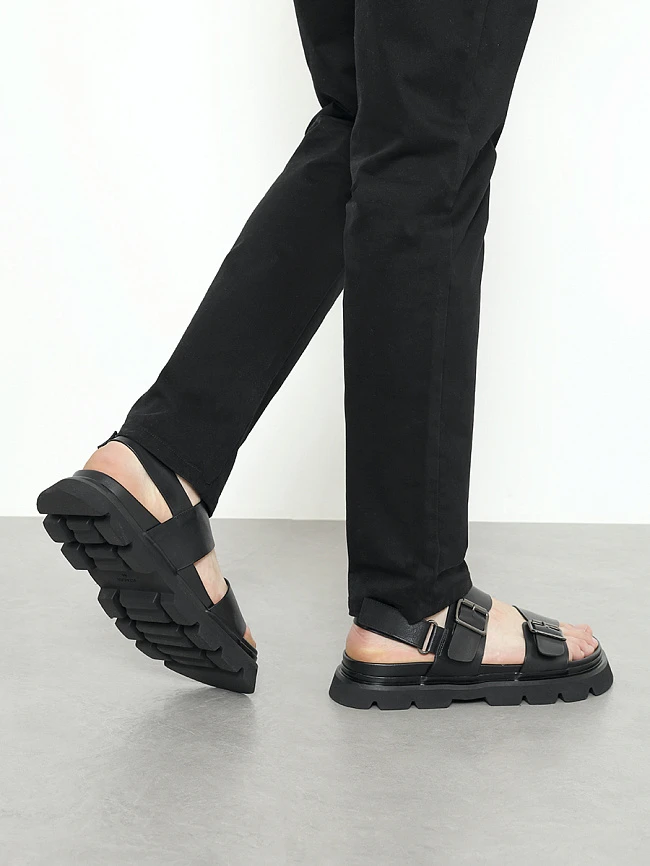 Сандалии мужские летние, цвет черный, натуральная кожа M1782406 | 8