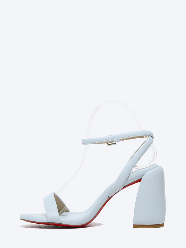 Босоножки женские летние, цвет голубой, натуральная кожа 496025 | 3