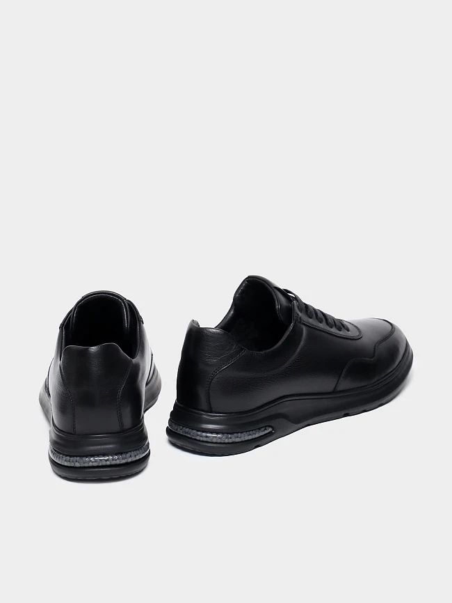 Кроссовки мужские зимние, цвет черный, натуральная кожа M1782598M | 4