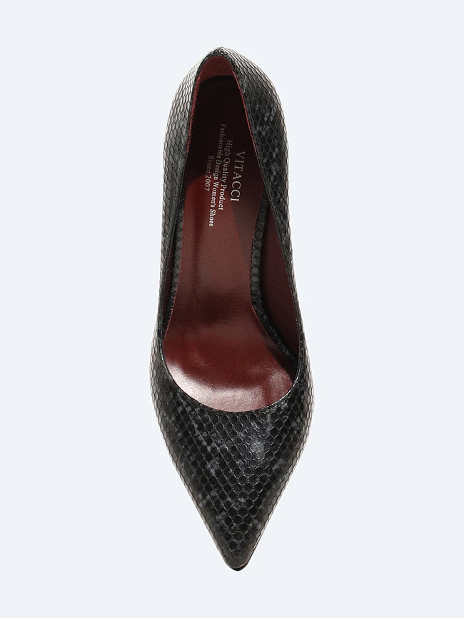 Туфли женские всесезонные, цвет черный, искусственная кожа 6550301 | 4