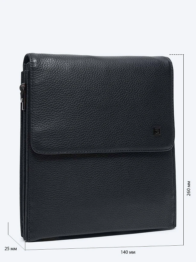 Сумки TA1503-01 мужские цвет черный, натуральная кожа TA1503-01 | 2
