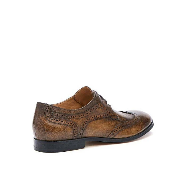 Полуботинки M25779-1 мужские цвет хаки, натуральная кожа M25779-1        | 3