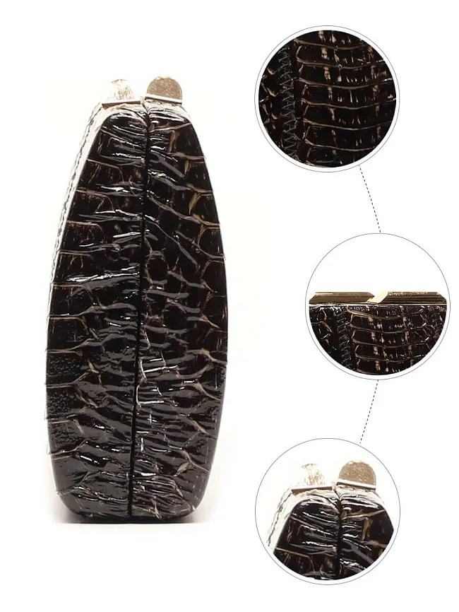 Клатчи C0536P женские цвет черный, искусственная кожа C0536P          | 3