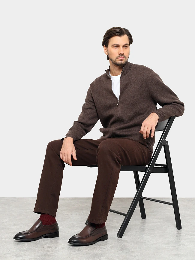 Туфли мужские всесезонные, цвет коричневый, натуральная кожа M1782511 | 11