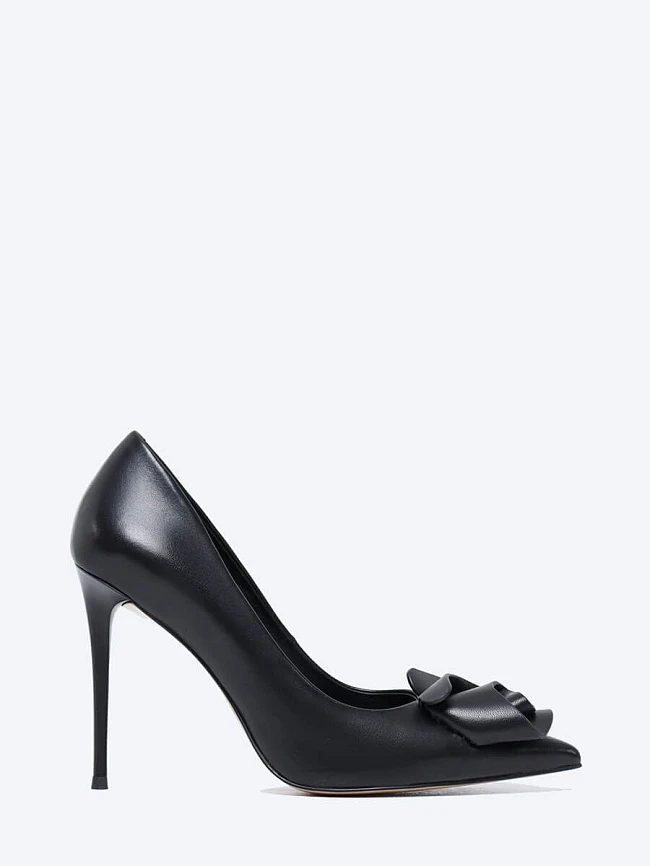 Туфли женские всесезонные, цвет черный, натуральная кожа 1493376 | 2