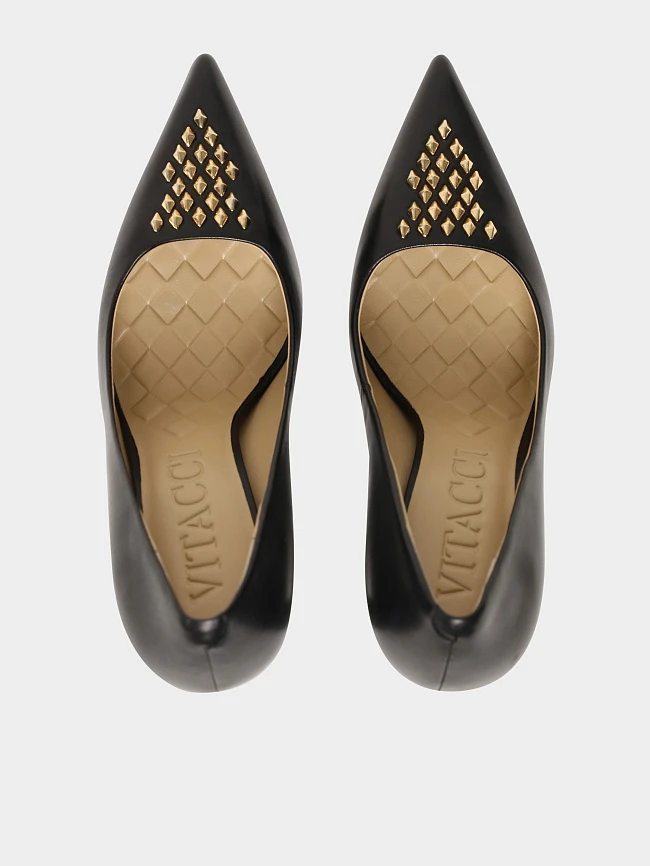 Туфли женские всесезонные, цвет черный, натуральная кожа 1493771 | 5