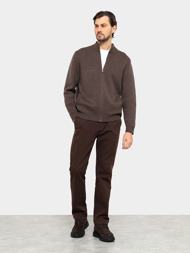 Ботинки мужские зимние, цвет коричневый, натуральный велюр M1023018M | 12