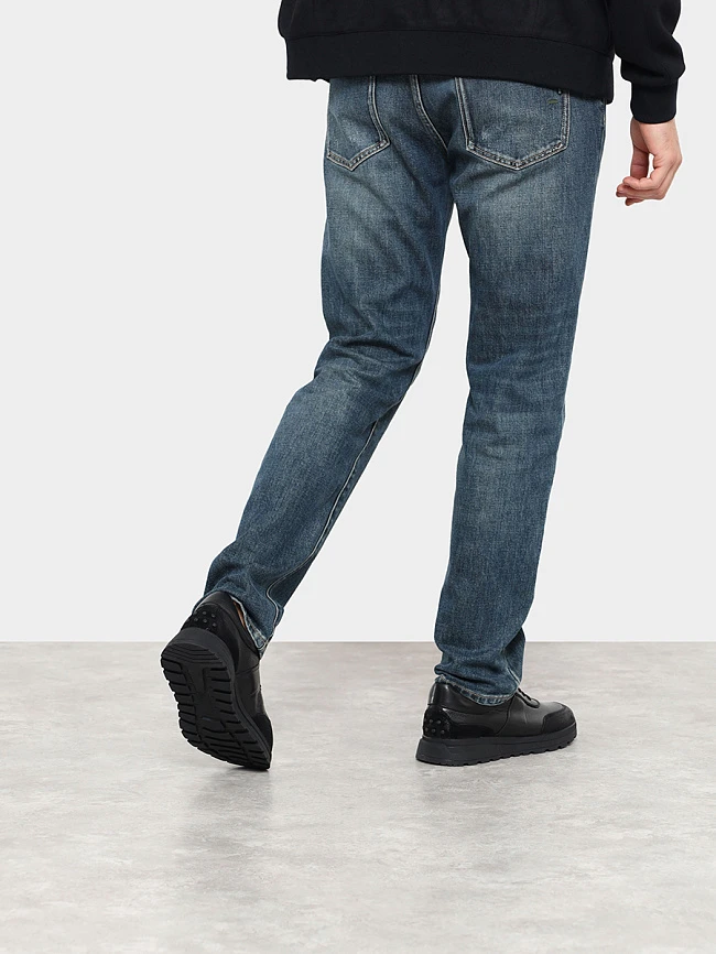 Кроссовки мужские демисезонные, цвет черный, натуральная кожа/натуральный спилок M1782055-1 | 7