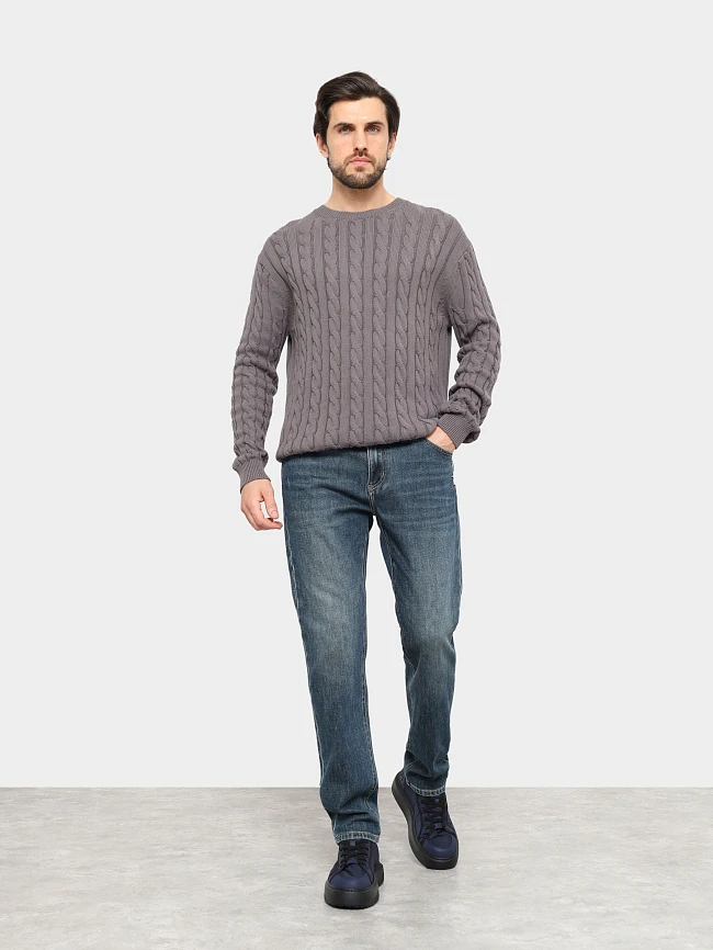 Кеды мужские зимние, цвет синий, текстиль M03051M | 9