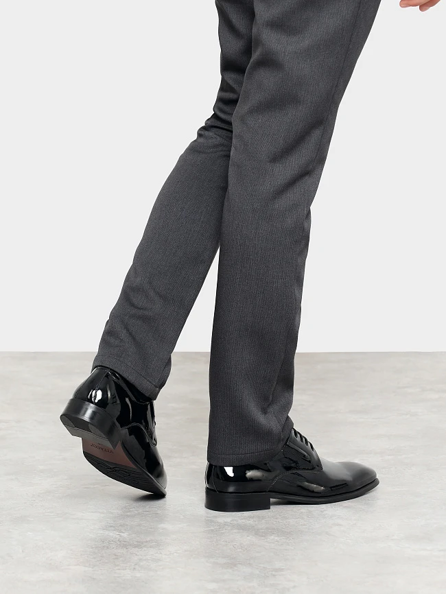 Полуботинки мужские всесезонные, цвет черный, натуральный наплак M1022954 | 8