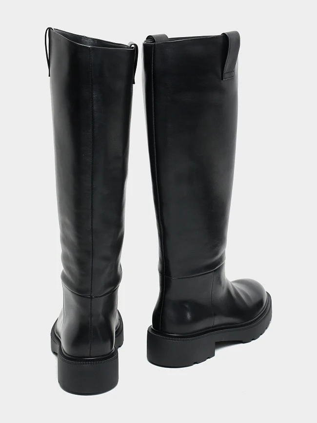 Сапоги женские демисезонные, цвет черный, натуральная кожа 1494780 | 4