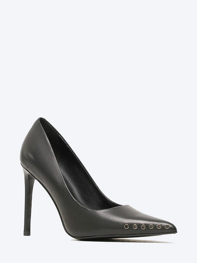 Туфли женские всесезонные, цвет черный, натуральная кожа 1493753 | 1