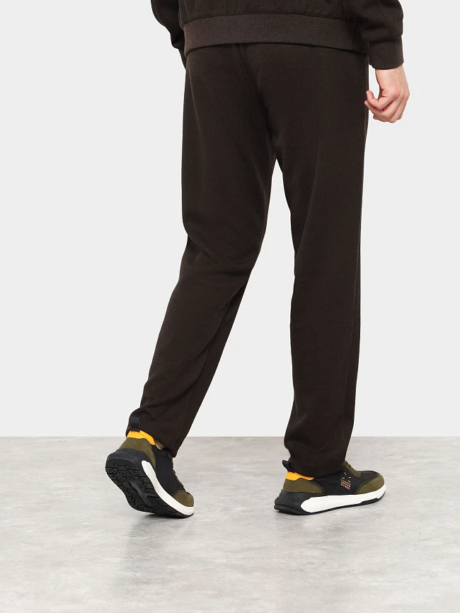 Кроссовки мужские демисезонные, цвет хаки, натуральный спилок/текстиль/натуральная кожа M03104 | 8