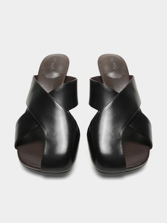 Сабо женские летние, цвет черный, натуральная кожа 1731304 | 4