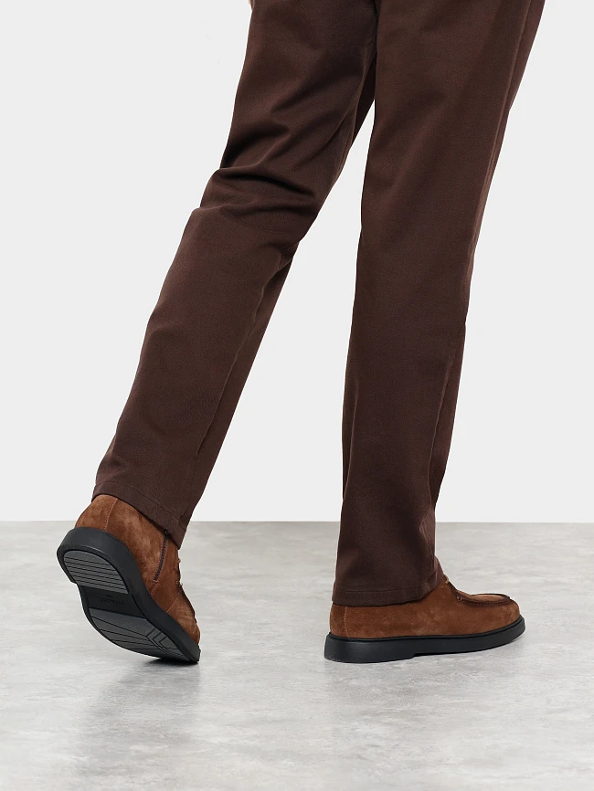 Ботинки мужские демисезонные, цвет коричневый, натуральный спилок M801239 | 8