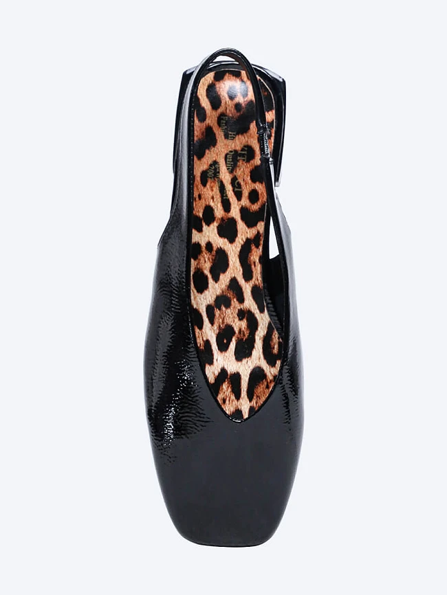 Туфли женские летние, цвет черный, натуральная кожа и полимерные материалы 1849700 | 5