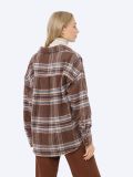 EF801-04 Рубашка женский коричневый+65% полиэстер, 35% шерсть