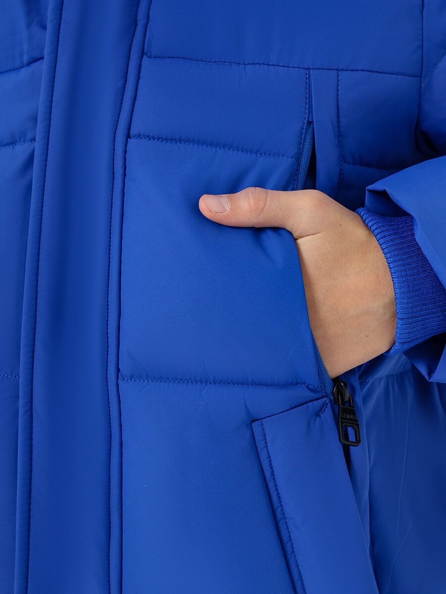 AN586-05 Куртка для мальчиков синий+100% полиэстер
