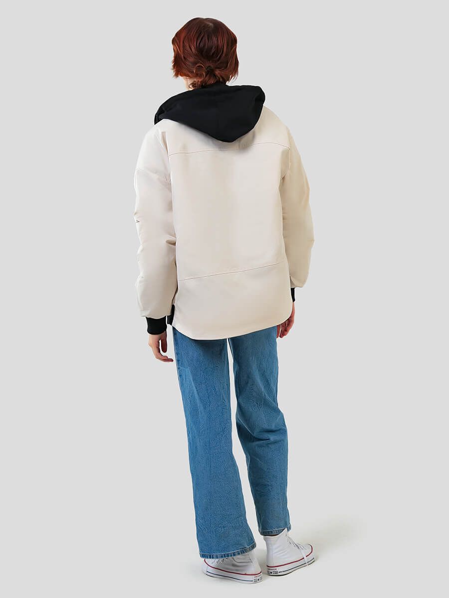 JAC236-08 Куртка для девочек бежевый+100% полиэстер