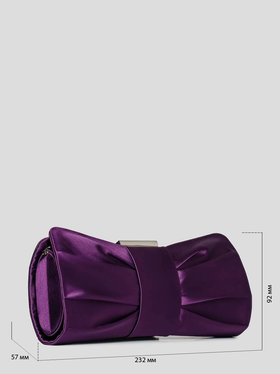C0943-16 Клатч женский фиолетовый+сатин