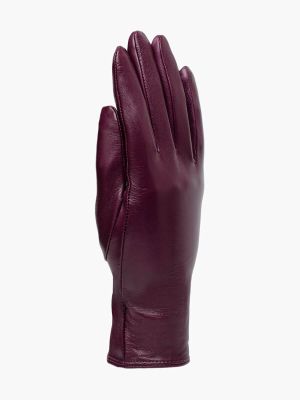 GL23015-16 Перчатки женский фиолетовый+натуральная кожа