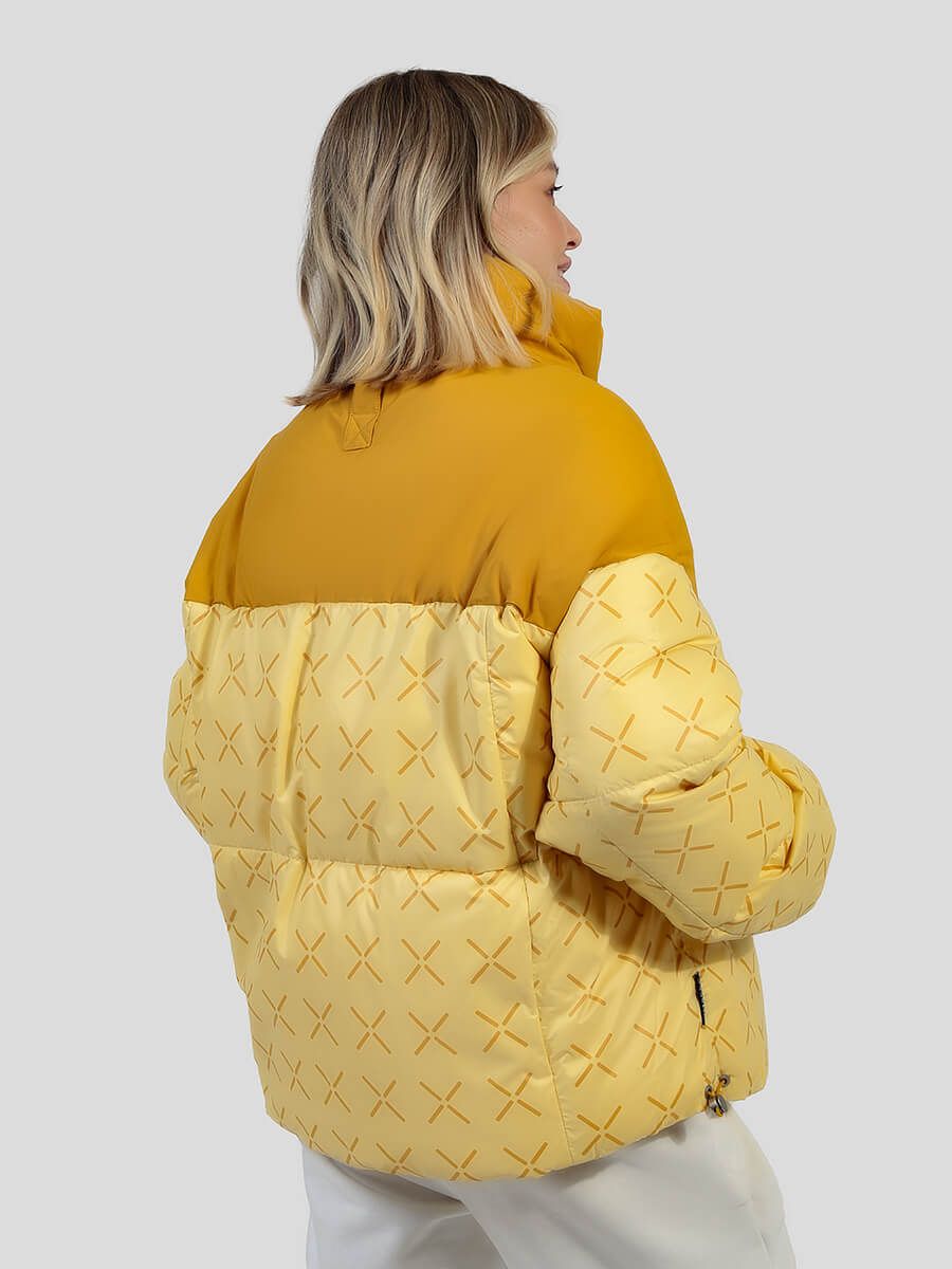 JACB106-27 Куртка женский желтый+100% полиэстер